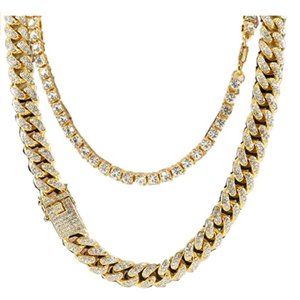 Necklaces Men's 18K Gold Plated
